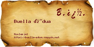 Buella Édua névjegykártya